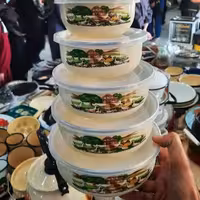 ظروف فریزری 5تایی لعابی ترک