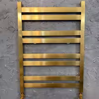 رادیاتور حوله خشک کن استیل مدل 80 سانتی طلایی 8پره