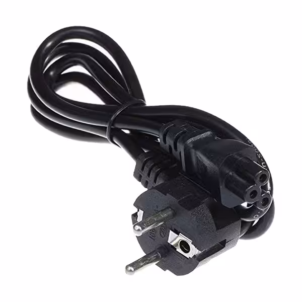 کابل برق لپ تاپ 1.5 متر ضخیم درجه 1 ( کابل سه پین لپ تاپ)