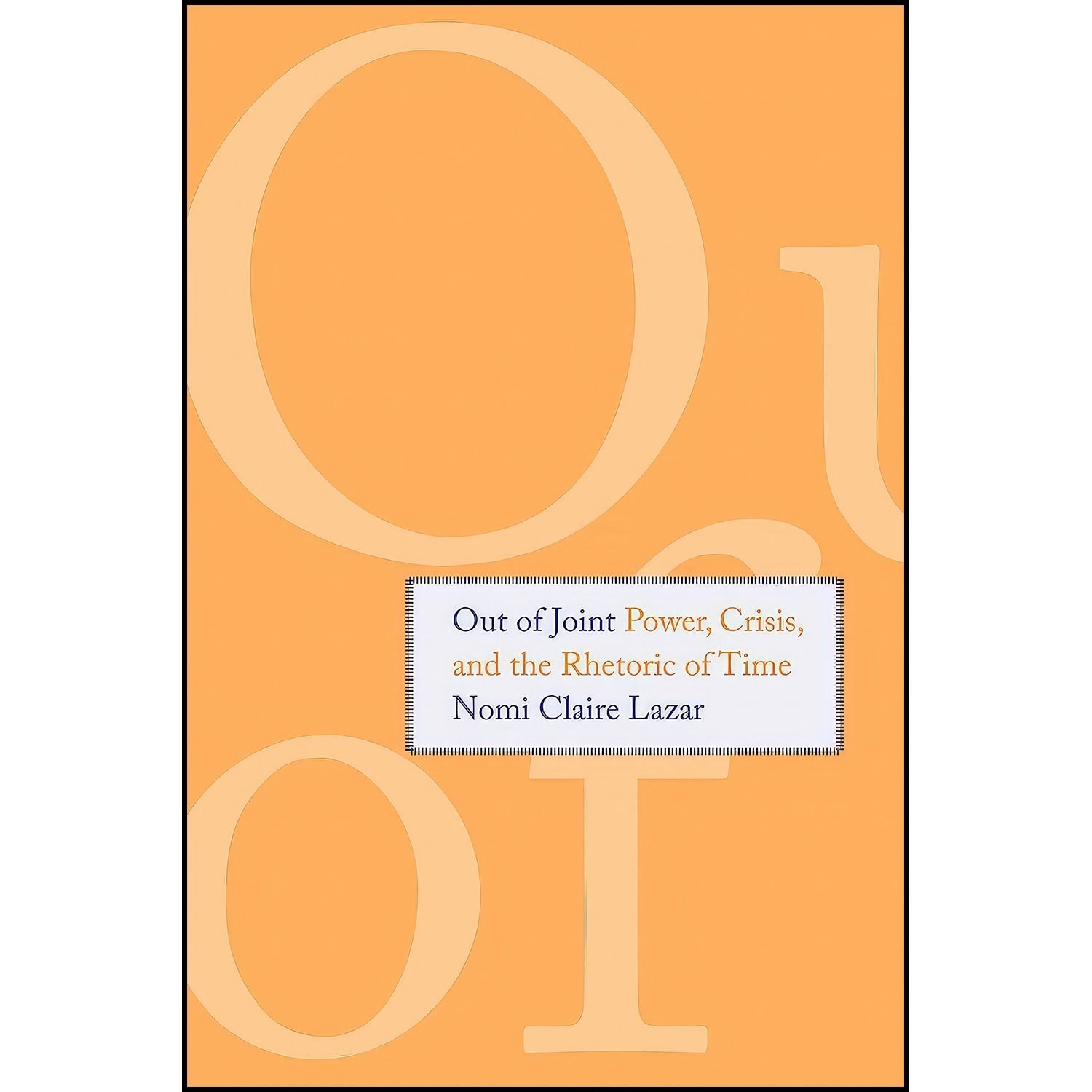 کتاب زبان اصلی Out of Joint اثر Nomi Claire Lazar