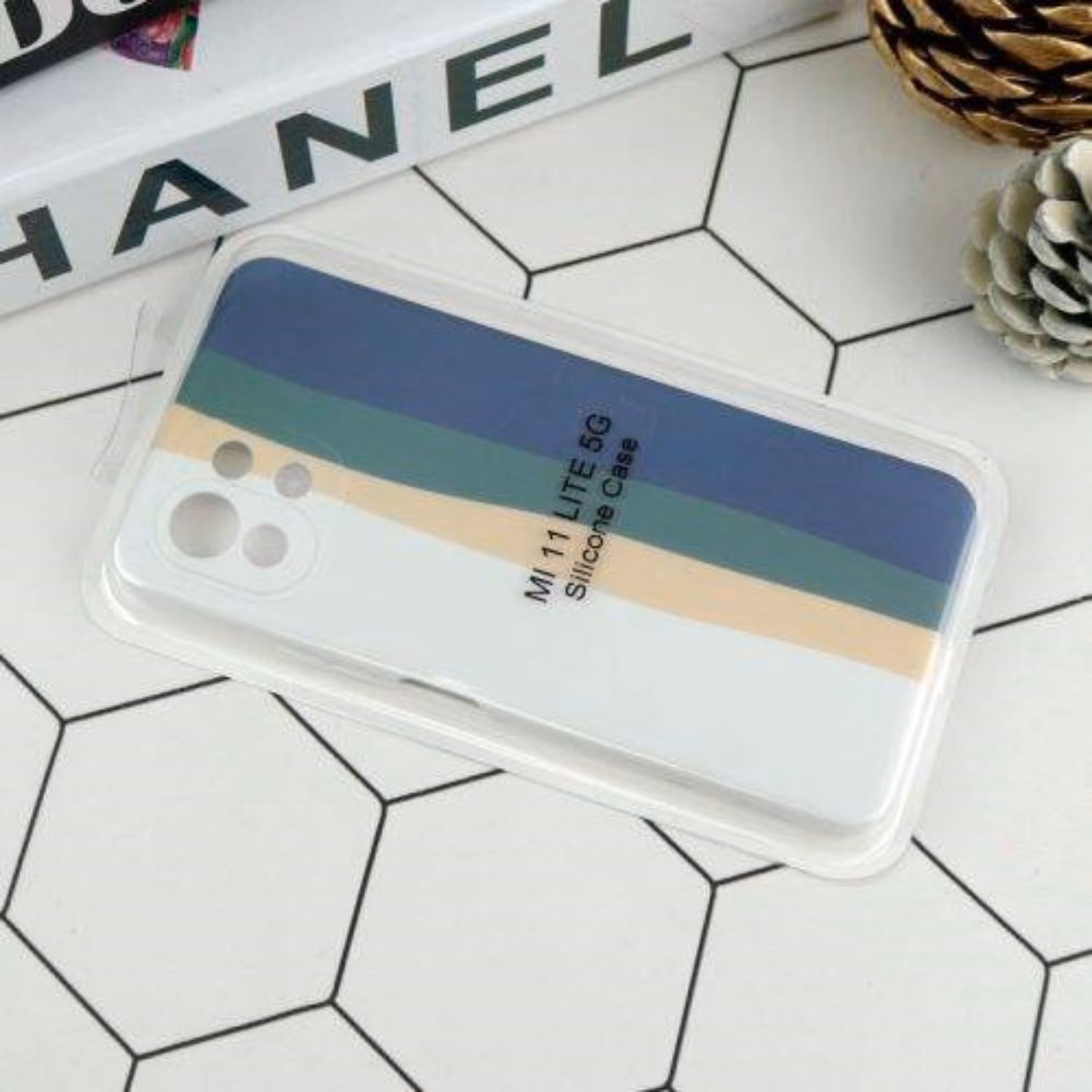 قاب محافظ لنز سیلیکونی رنگین کمانی Highcopy شیائومی Mi 11 Lite 4G Mi 11 Lit کد10