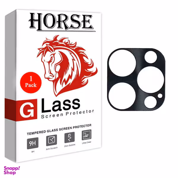 محافظ لنز دوربین هورس مدل STL-BLK مناسب برای گوشی موبایل اپل iPhone 12 Pro