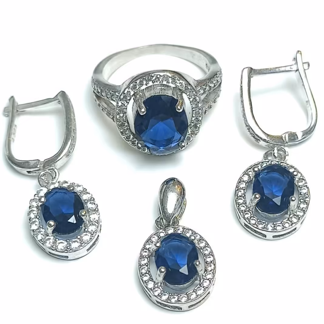 نیم ست نقره با روکش رادیوم 6