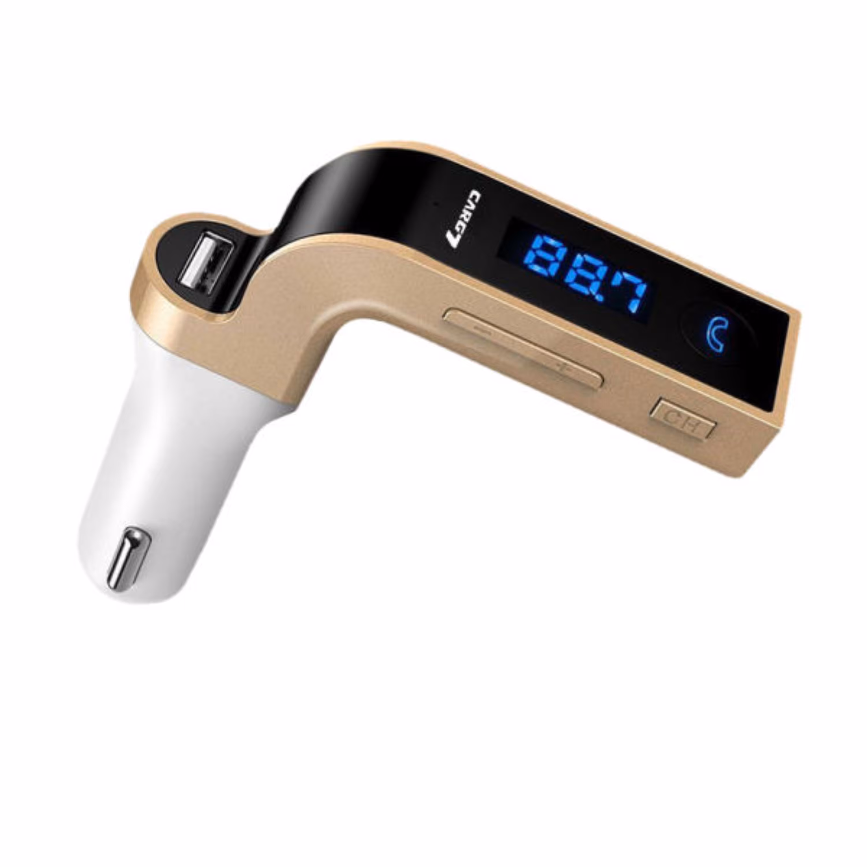 پخش کننده اف ام خودرو مدل CARG7 رنگ طلایی