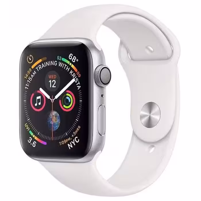ساعت هوشمند اپل واچ 4 مدل 40mm Silver Aluminum Case with White Sport Band
