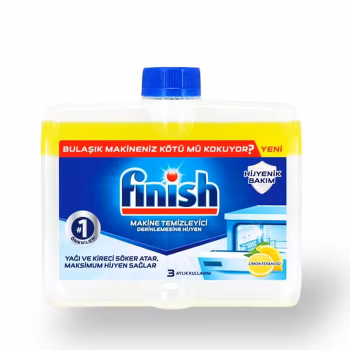 مایع جرم گیر ماشین ظرفشویی فینیش FINISH لیمویی اروپایی 250 میل