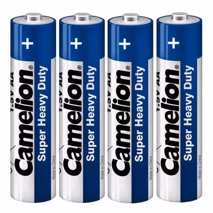 خرید باتری قلمی کملیون مدل Camelion Super Heavy Duty AA بسته 4 عددی