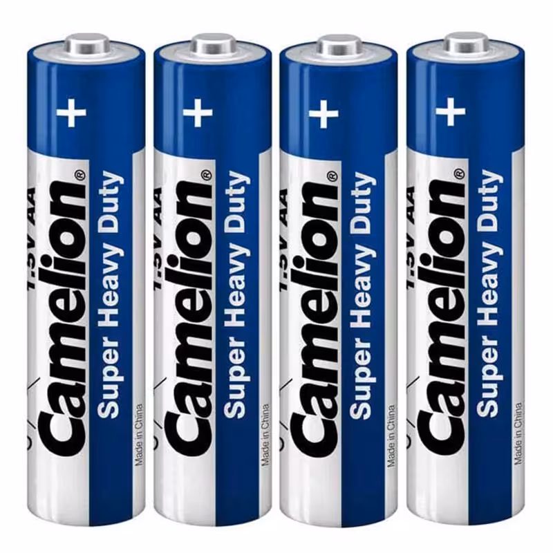 خرید باتری قلمی کملیون مدل Camelion Super Heavy Duty AA بسته 4 عددی