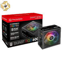 منبع تغذیه کامپیوتر ترمالتیک مدل Smart Pro RGB 600W