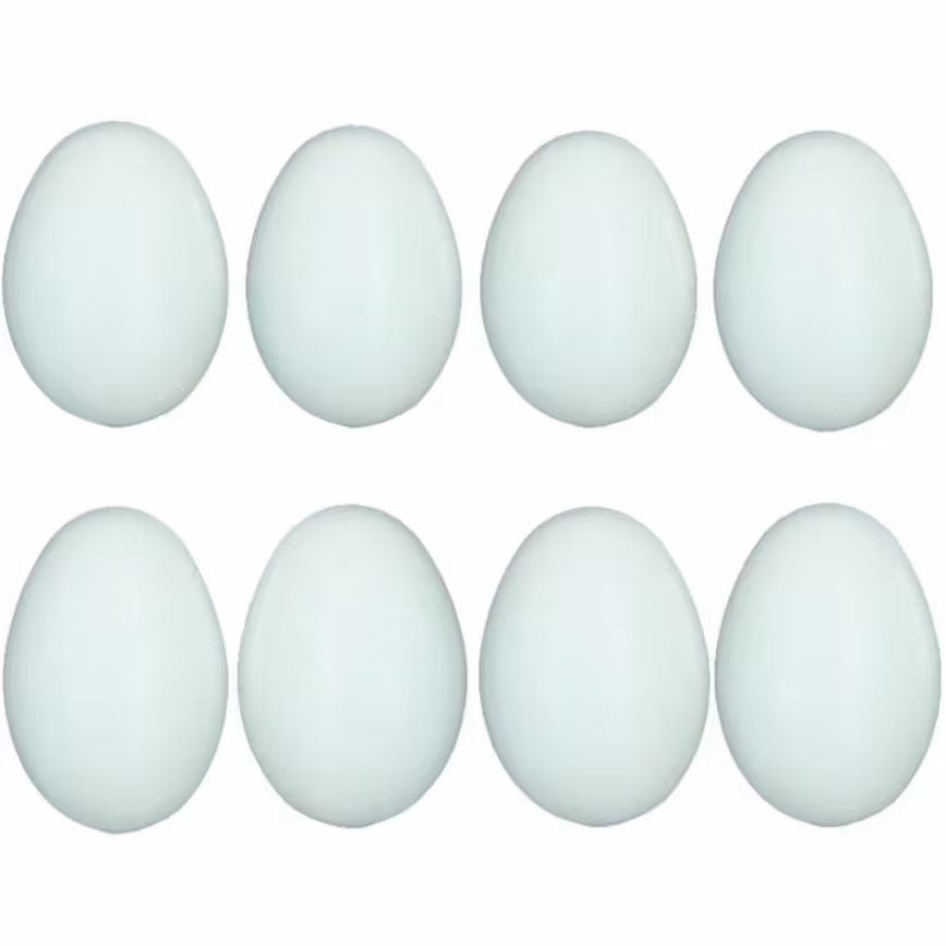 تخم مرغ پلاستیکی بدون تزئین قابل چسب واکلیل (پک 6عددی)