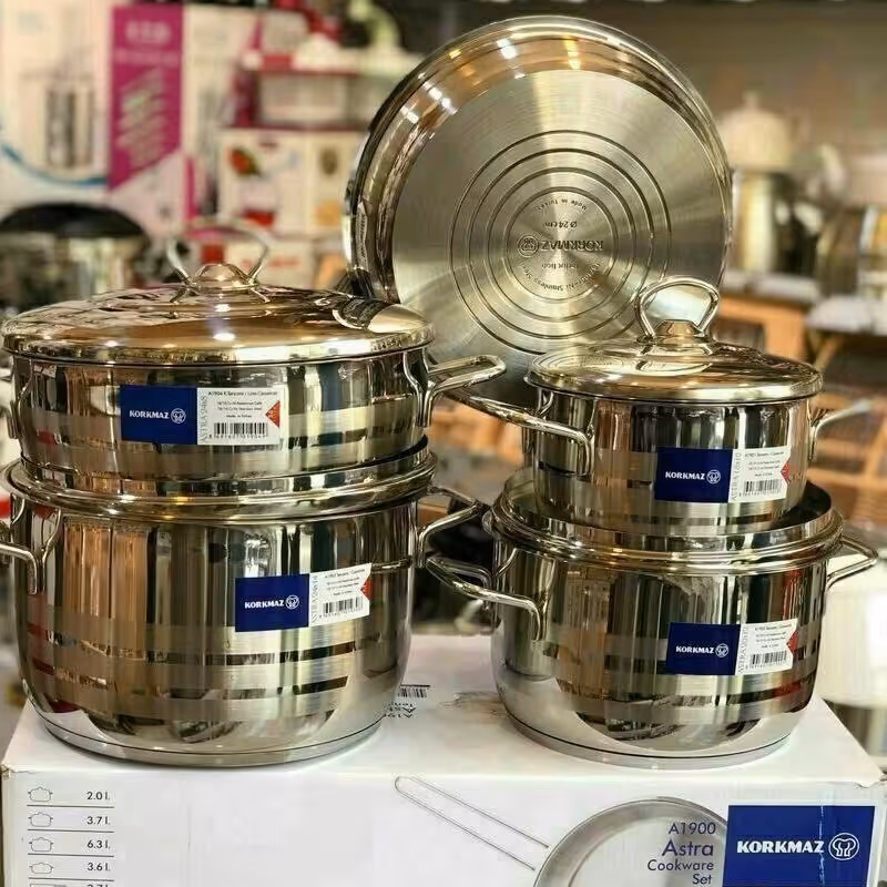 سرویس قابلمه کرکماز ترکیه اصل درب استیل 