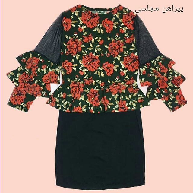 تونیک مجلسی استین پله ایی
تونیک کوتاه