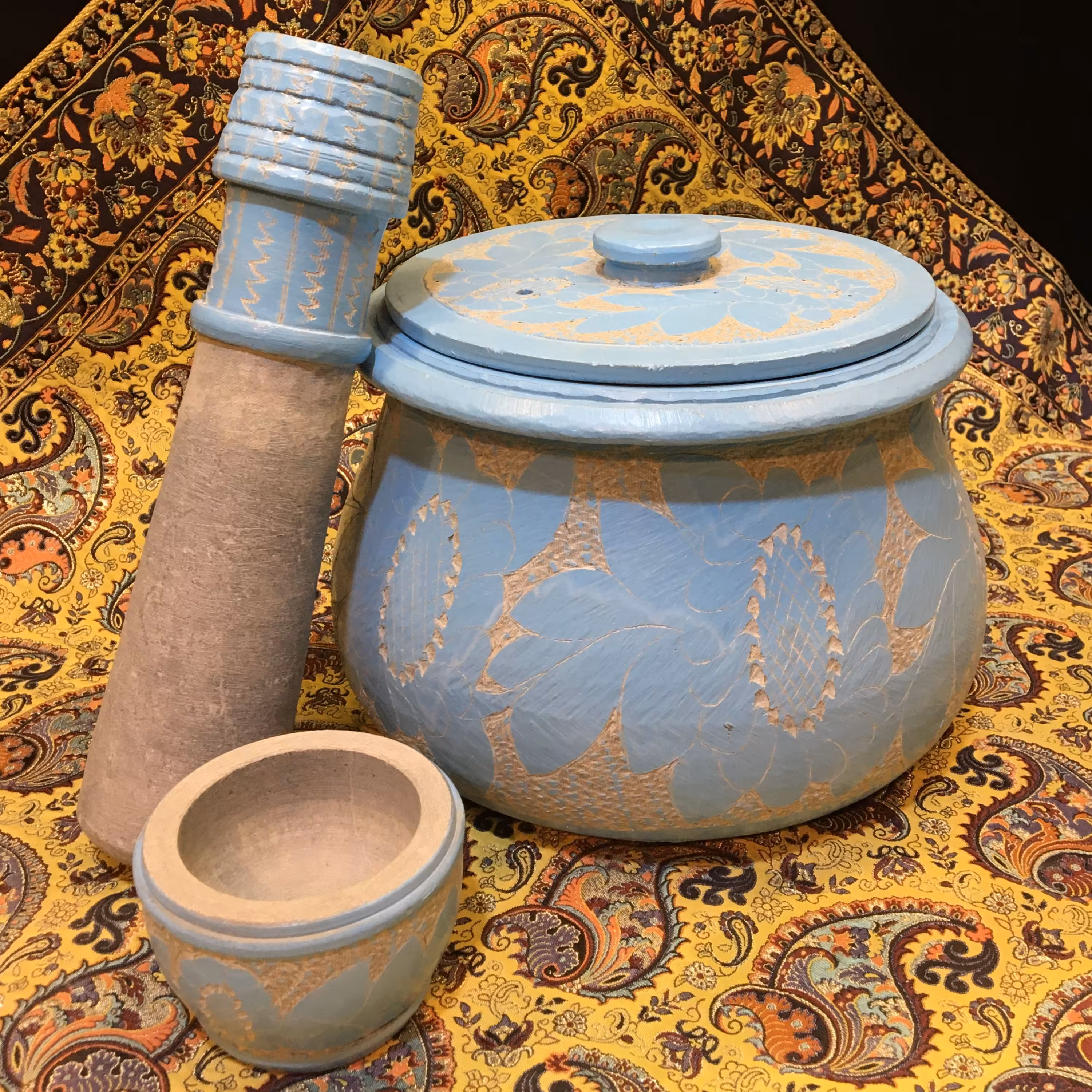 ست دیزی خوری قلم زنی شده