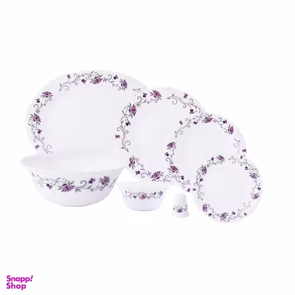 سرویس غذاخوری 28 پارچه پارس اپال طرح لیندا کد 124