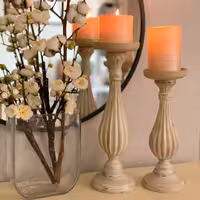 شمعدان های تزئینی دکوری شیار دار  کد 03 دستسازه های مینو