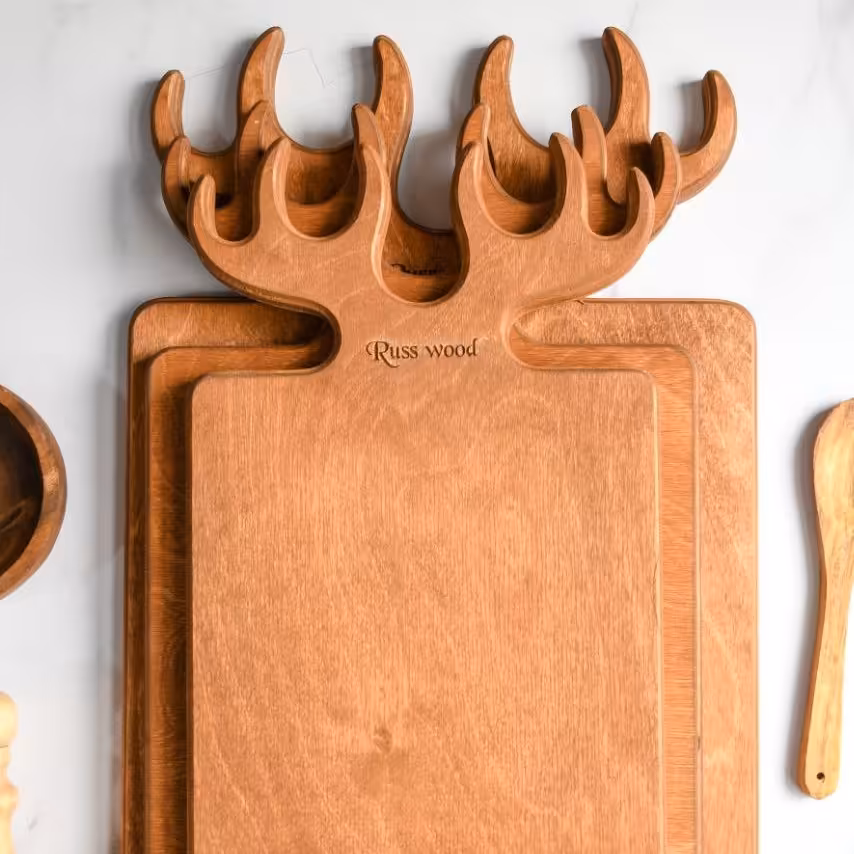 تخته سرو مستطیل شاخ گوزنی (متوسط)