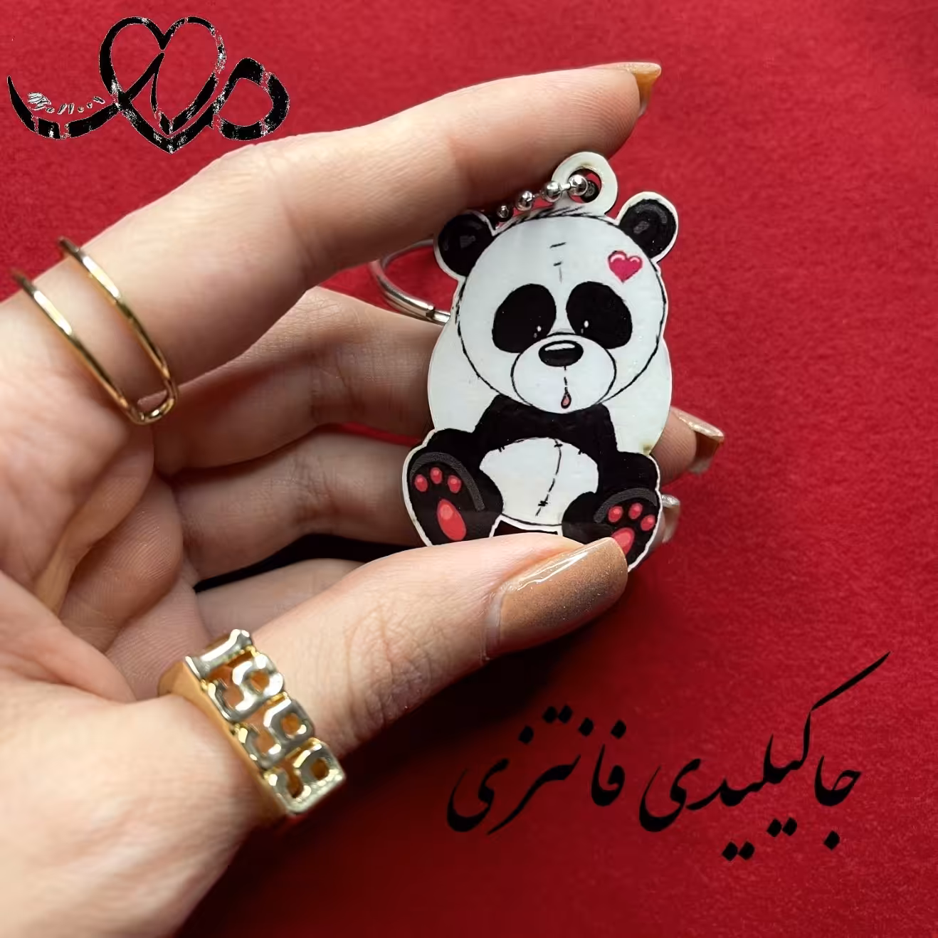 جاکیلیدی چوبی فانتزی طرح های عاشقانه مناسب هدیه