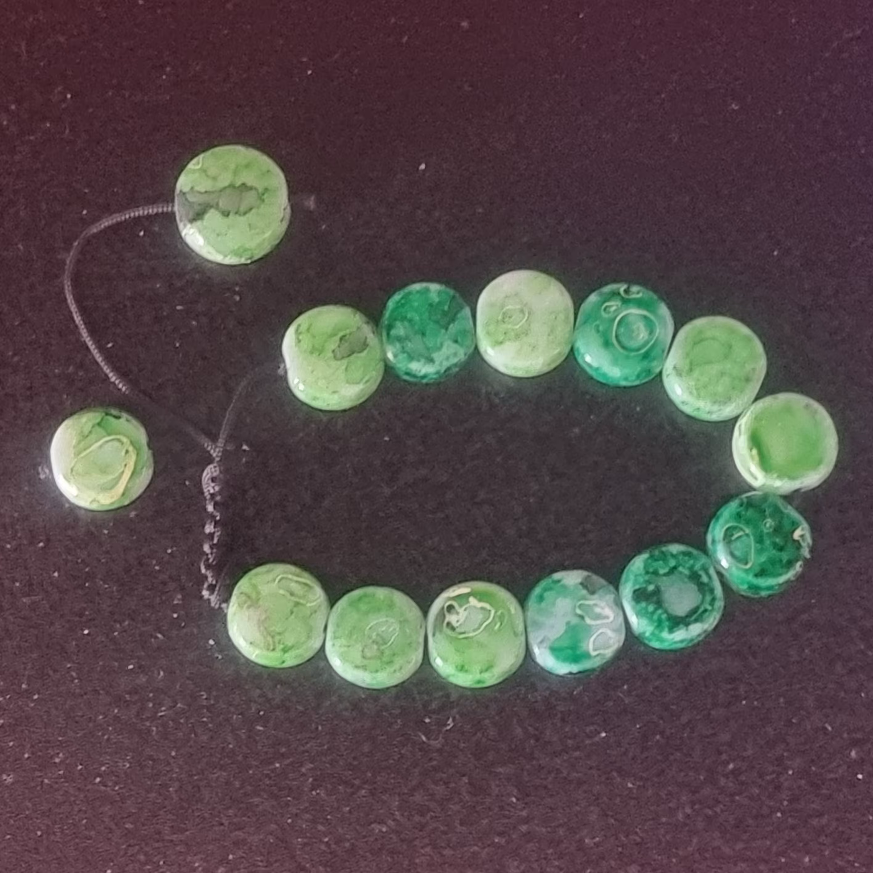 دستبند سبز سنگی