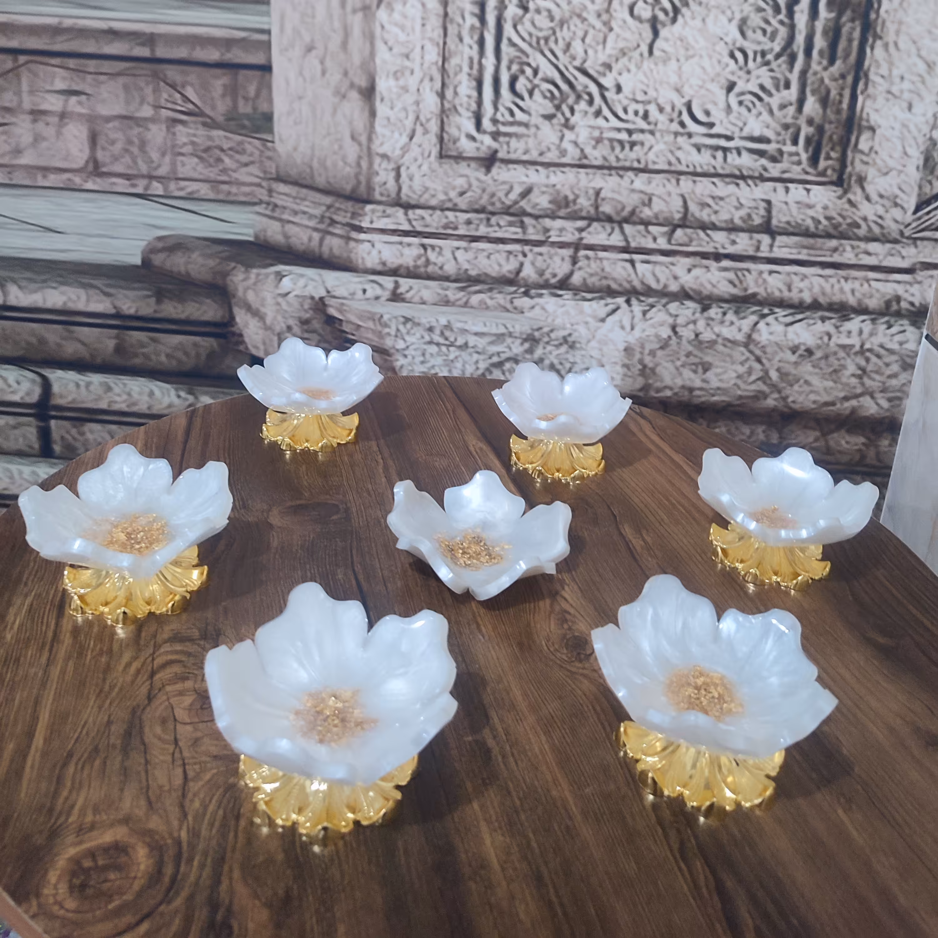 هفت سین رزینی، رنگ صدفی طلایی