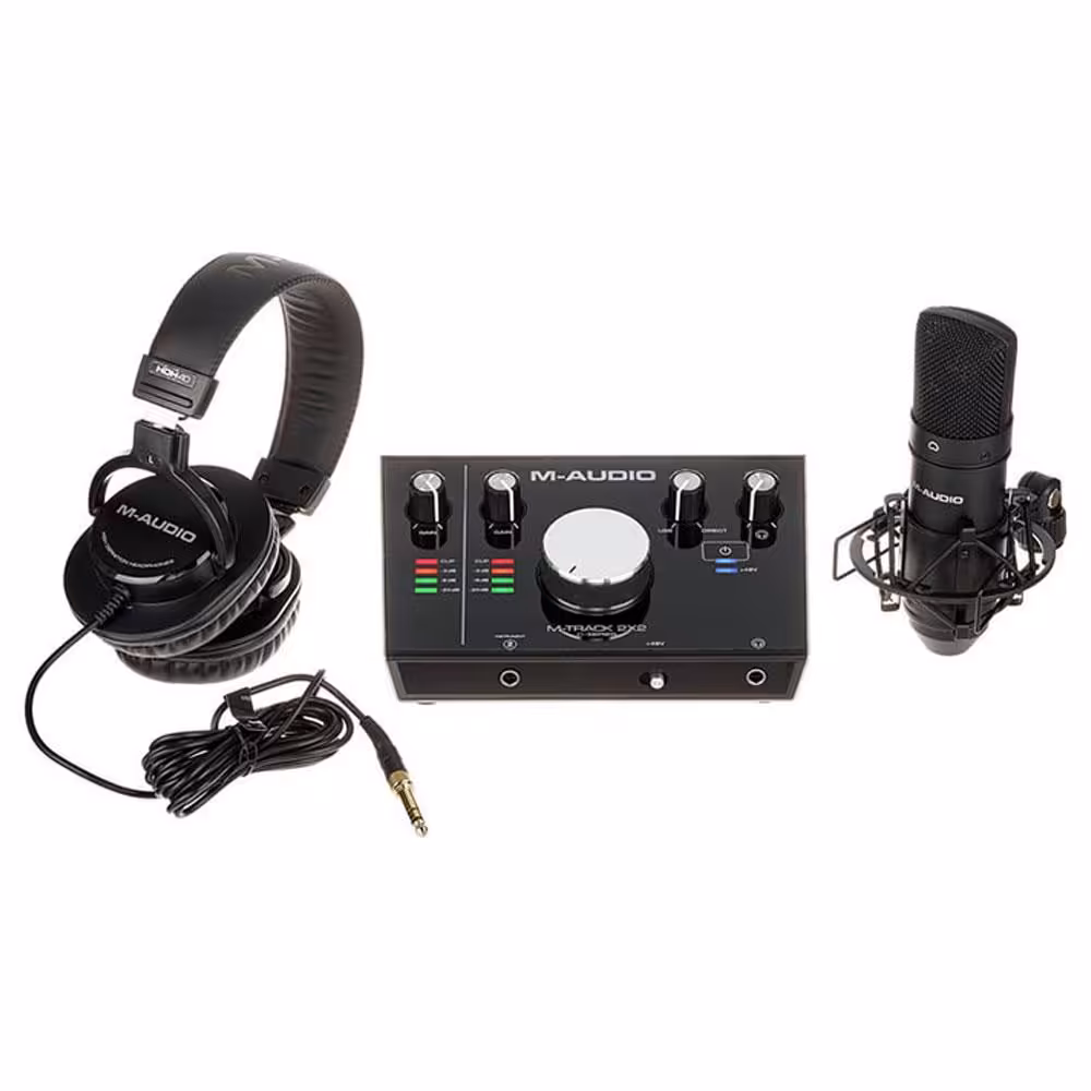پکیج کارت صدا M-Audio M-Track 2x2 Vocal Studio Pro
