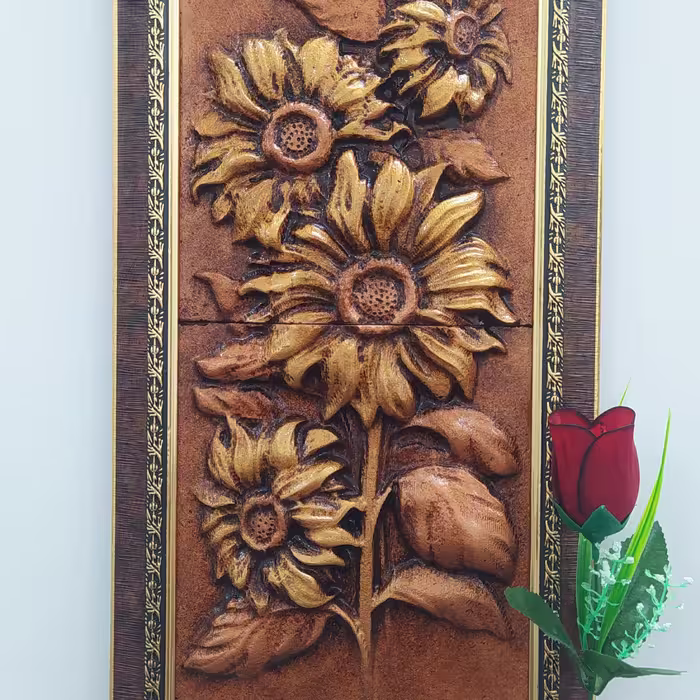 تابلو دکوراتیو طرح آفتابگردان (پس کرایه)