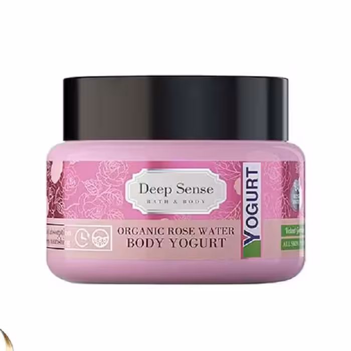 کرم ژل آبرسان بدن گلاب دیپ سنس مناسب انواع پوست 250 میلی لیتر