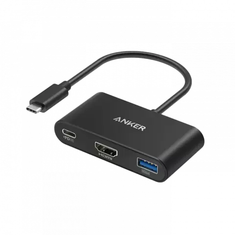خرید هاب 3 پورت Anker مدل A8339- 3-IN-1 USB-C