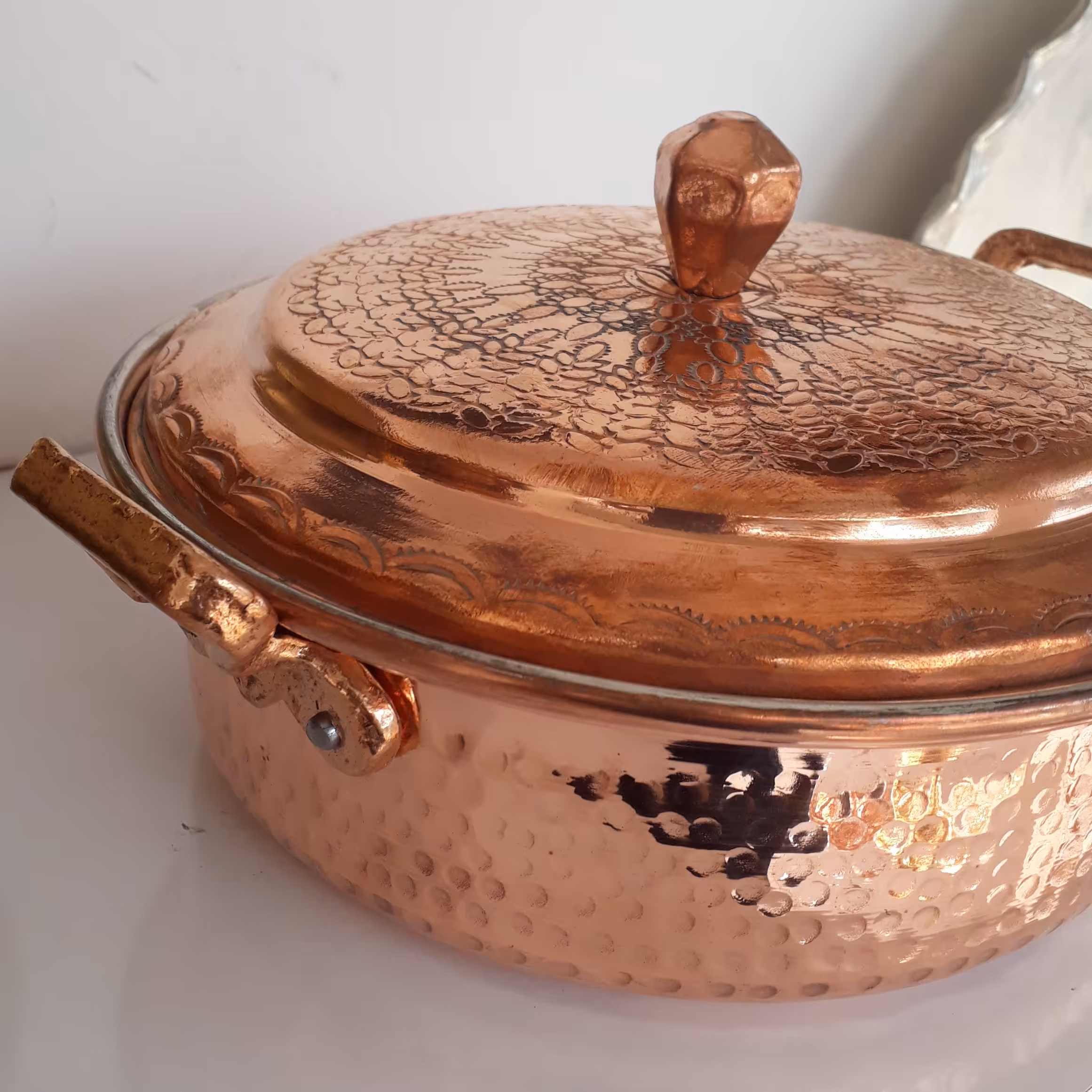 ماهیتابه مسی یزدی دست ساز سایز 1