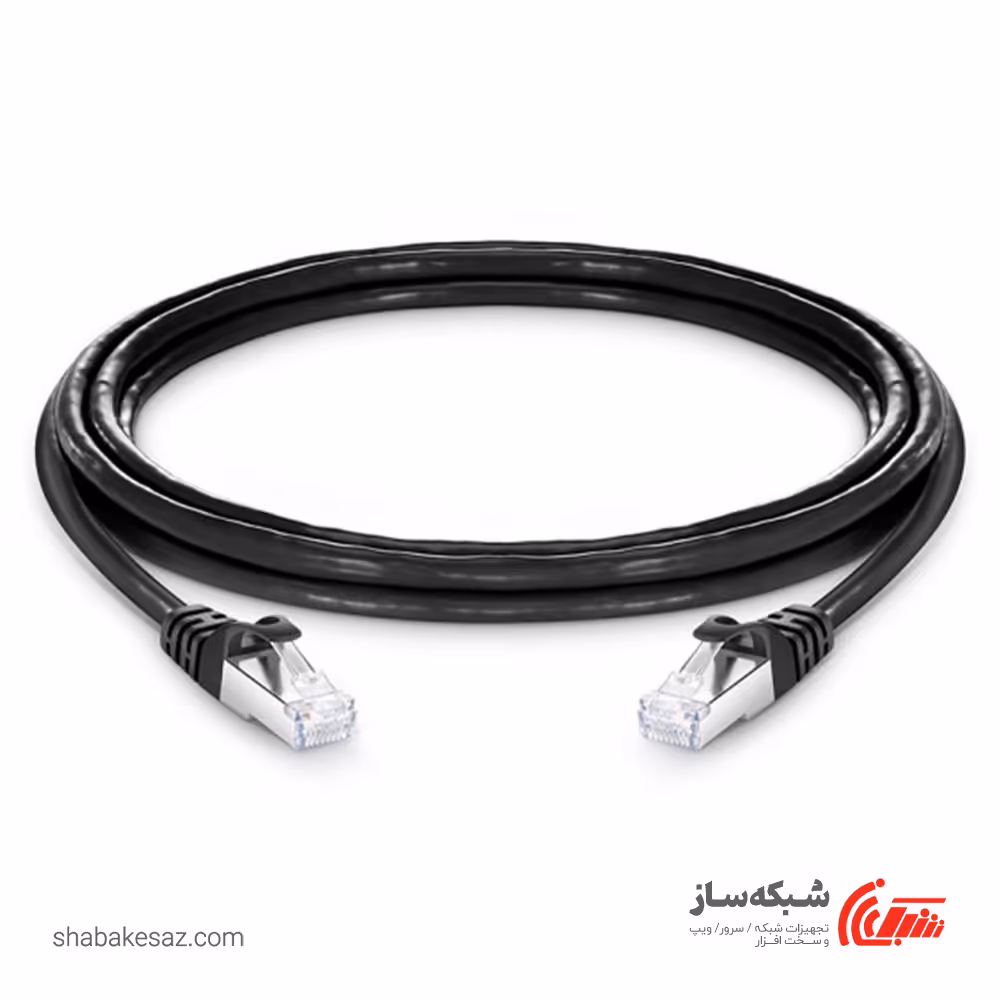 قیمت و خرید پچ کورد CAT6 SFTP گیگافلکس Gigaflax Patch cord شیلد دار طول 5 متر - شبکه ساز