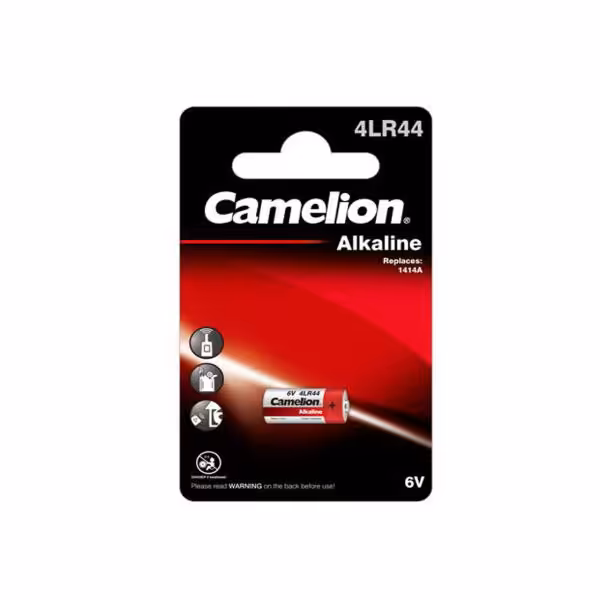 باتری نیم قلمی کملیون مدل 4LR44 بسته 10 عددی