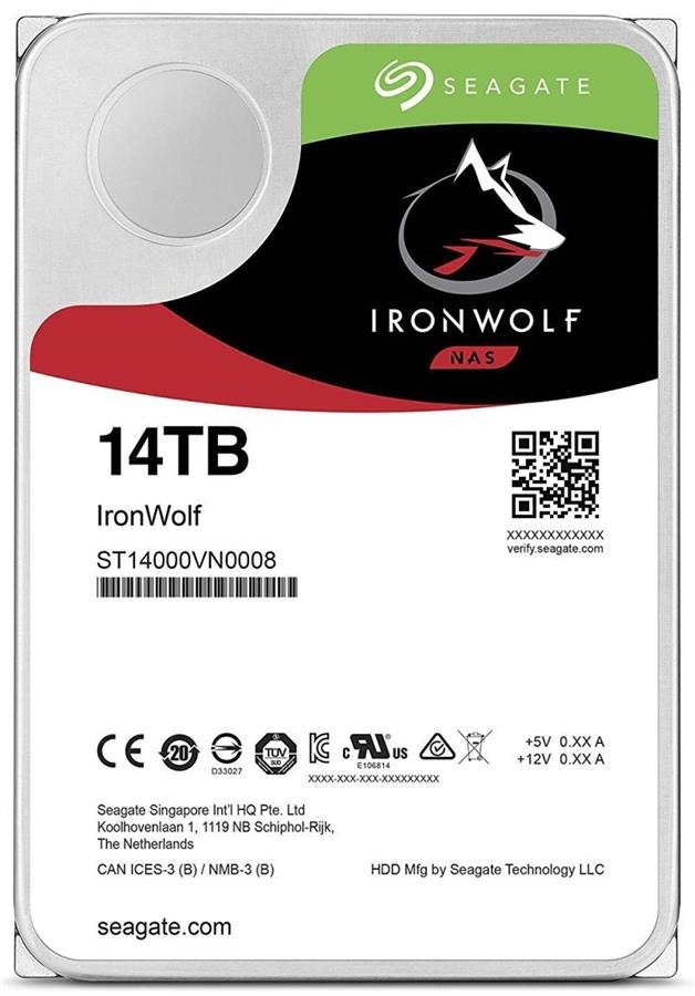 هارد دیسک سیگیت مدل آیرون ولف ST14000VN0008 با ظرفیت 14 ترابایت