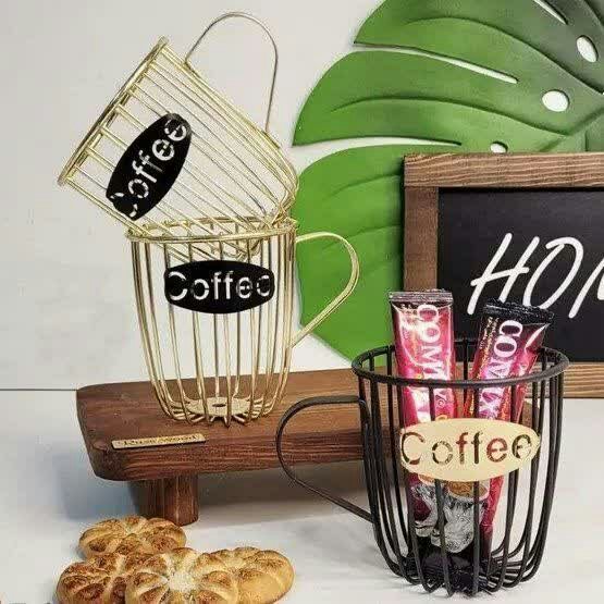 استند (coffee)کافی  فلزی در دو رنگ مشکی و طلایی با کیفیت مناسب