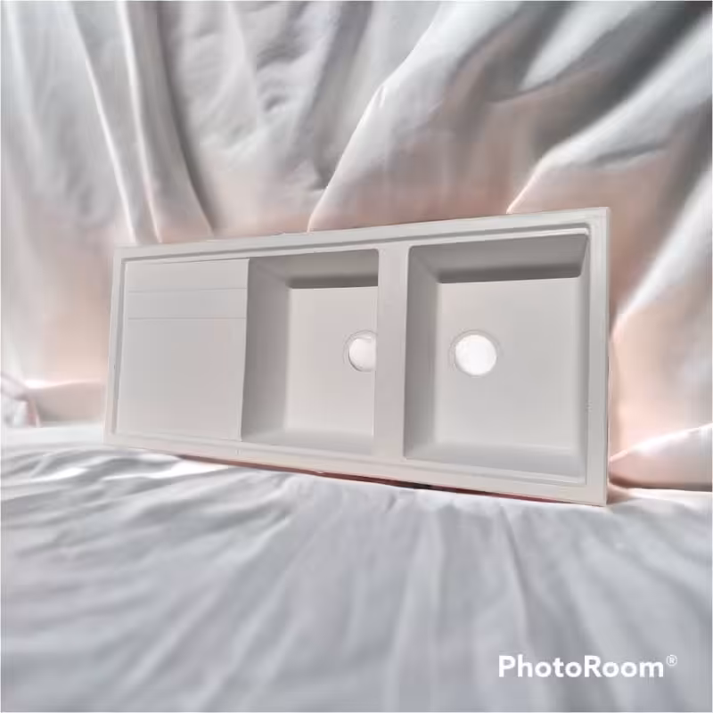 سینک گرانیتی دو لگن درجه یک با دو سال گارانتی 