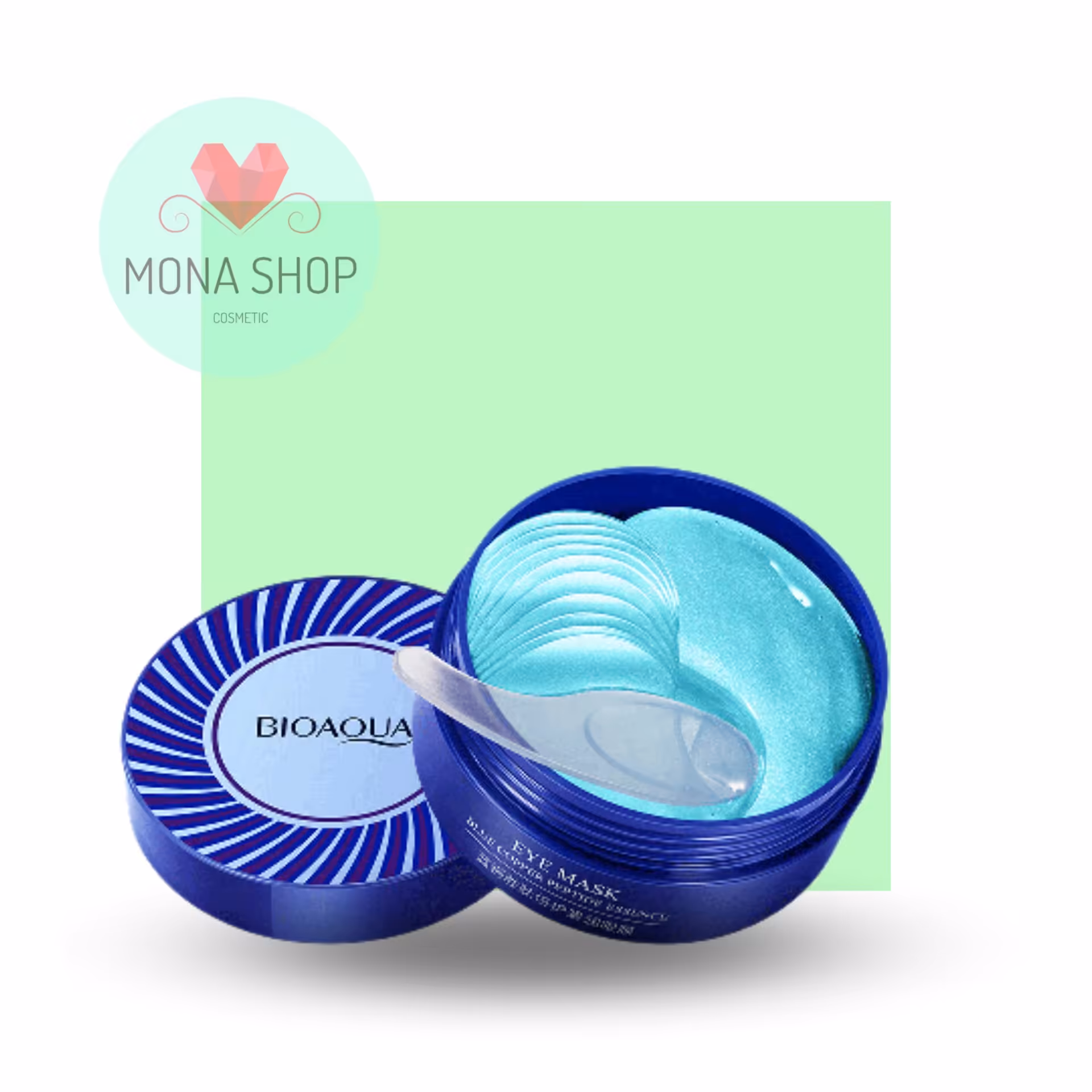 پچ زیر چشم بیوآکوا آبی ،ماسک دورچشم(حاوی پپتاید مس آبی) ضدچروک و آبرسان