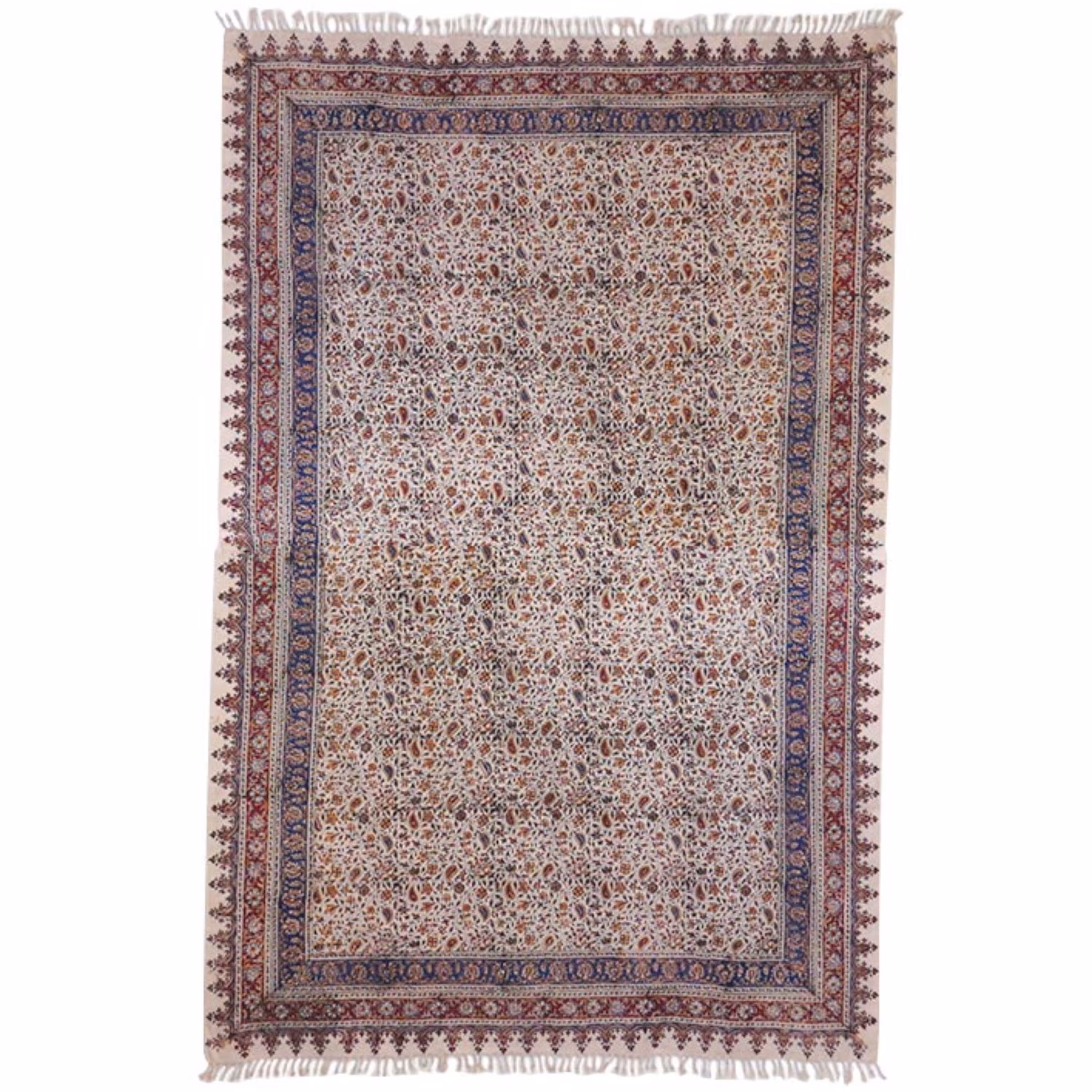 رومیزی قلمکار سنتی اصفهان سایز 200 در 135 سانتی متر 