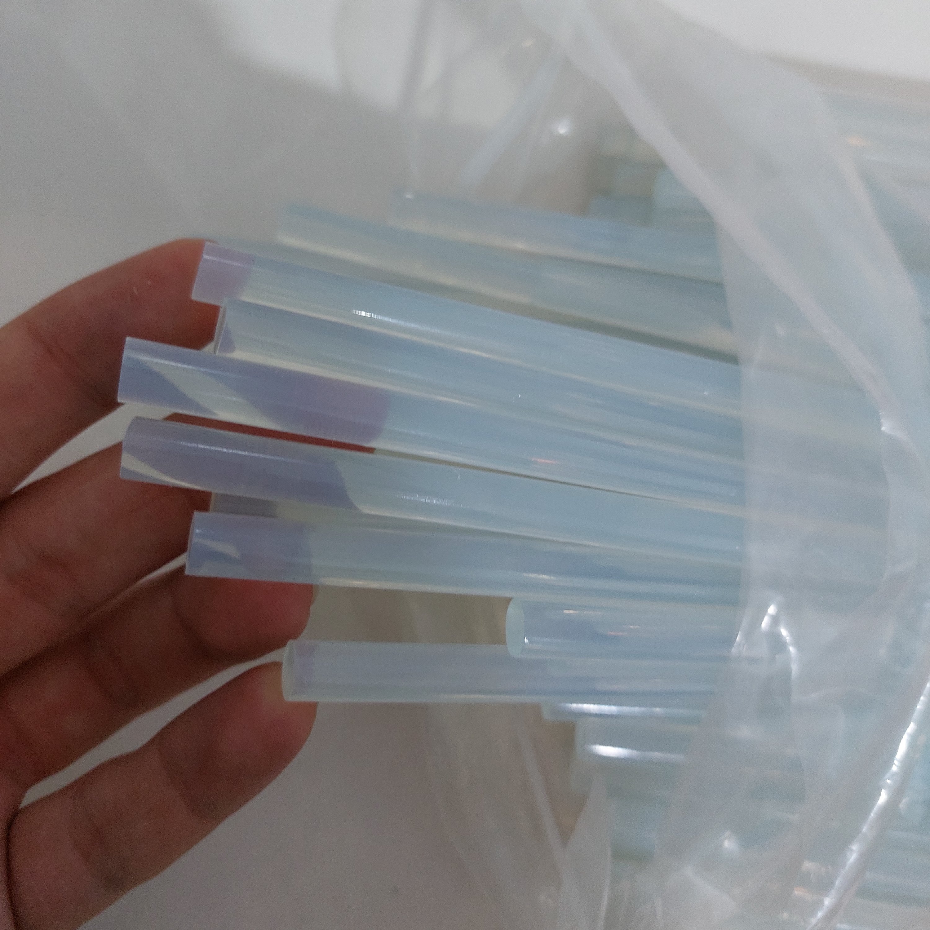 چسب حرارتی سایز کوچک پک 10 عددی شفاف 
