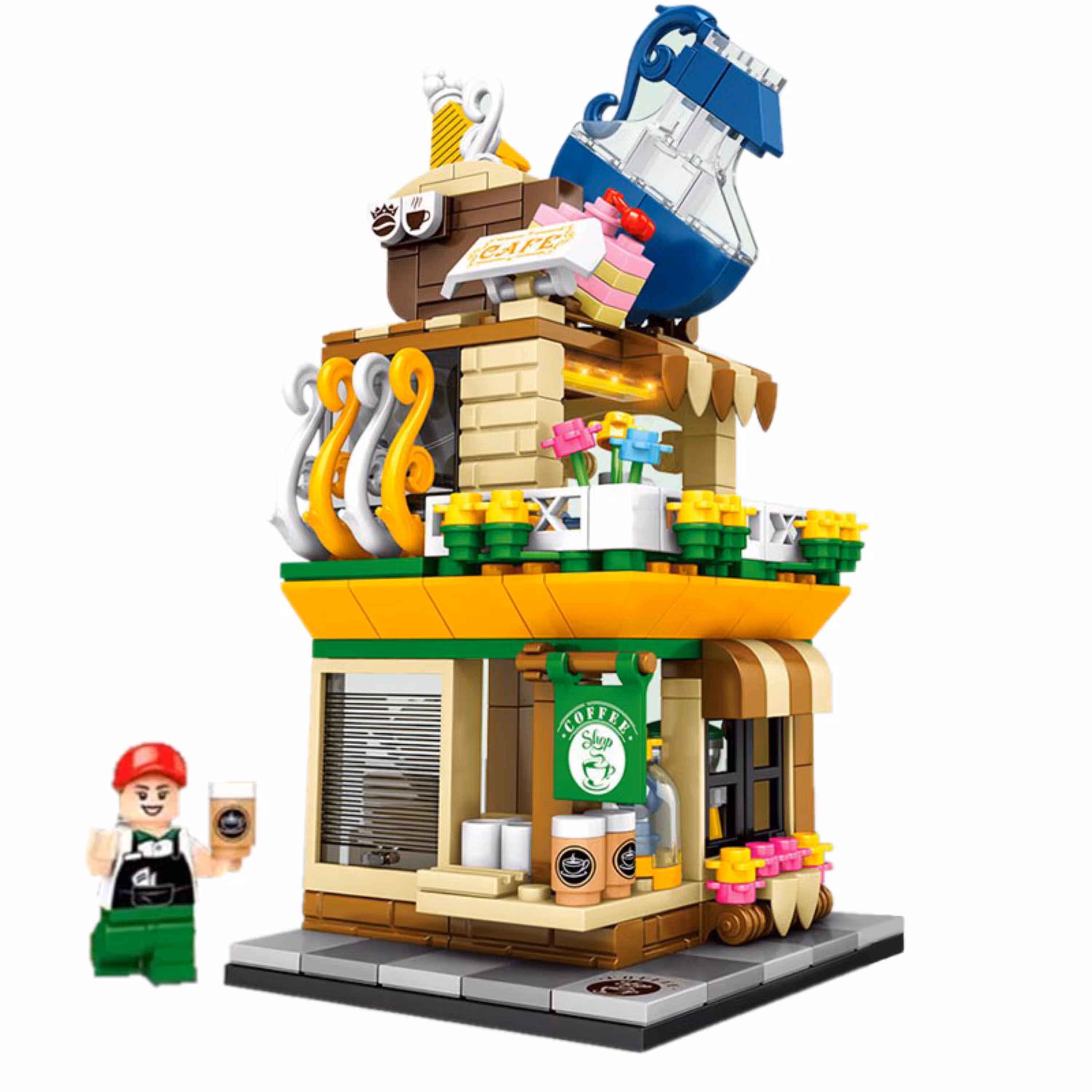 لگو SY مدل کافی شاپ چراغ دار  278 قطعه کد 5200