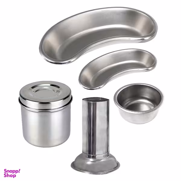 رسیور و گالی‌ پات و جای ‌چیتل و جاپنبه‌ای مدل Rlgmchpl مجموعه 5 عددی