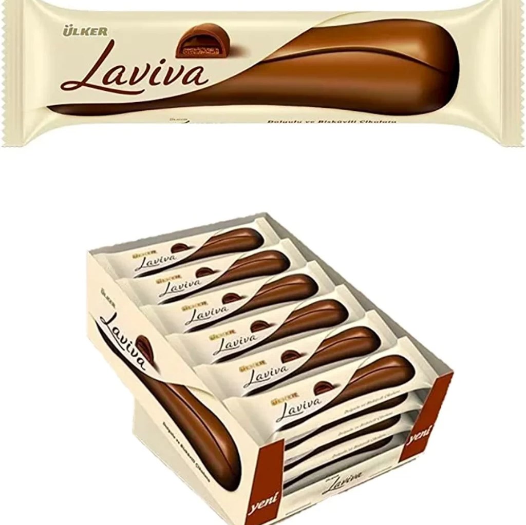شکلات لاویوا  35 گرمی پک 48 عددی اصل ترکیه  از مرز ماکو  Laviva