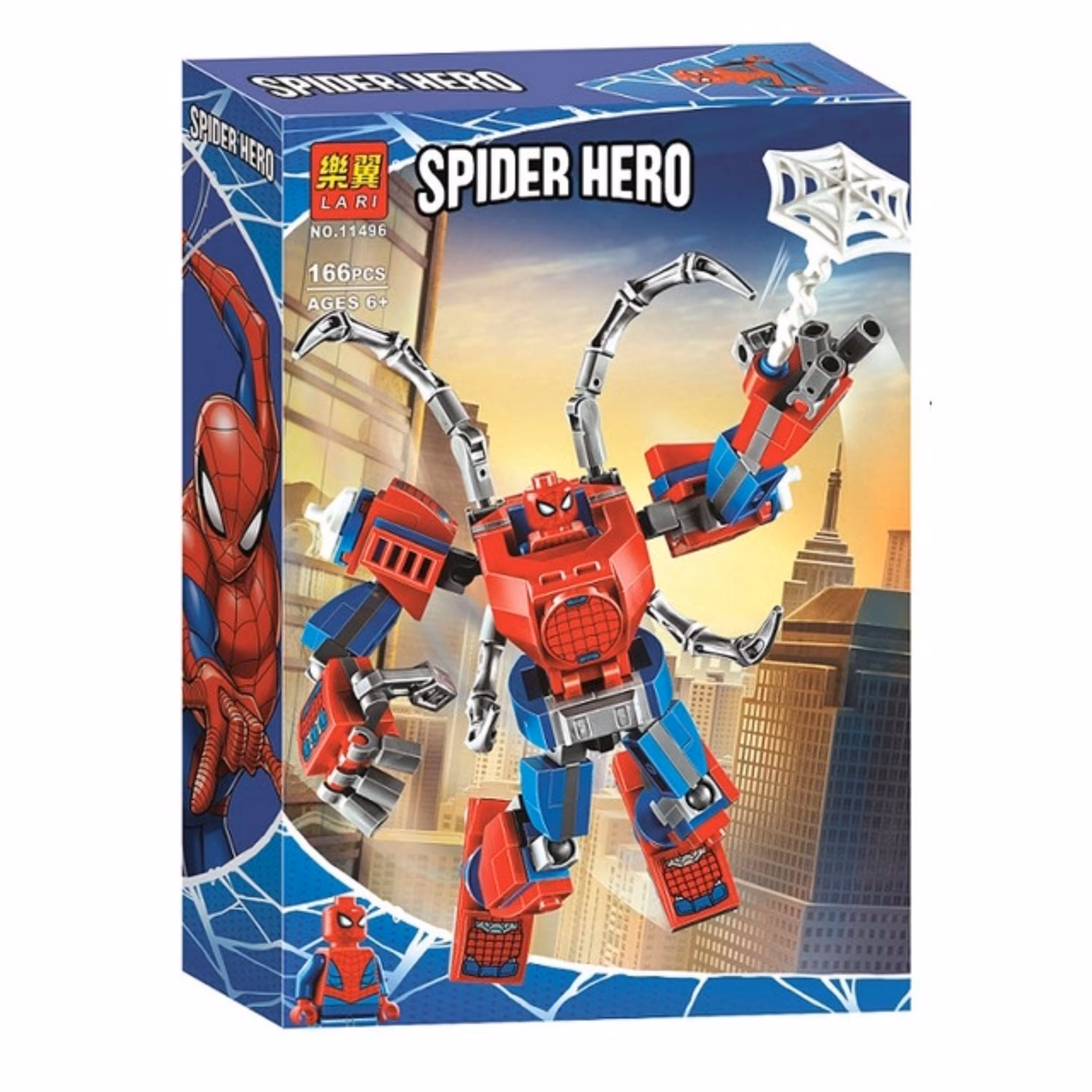 بازی فکری ساختنی لاری مدل Spider Hero کد 11496