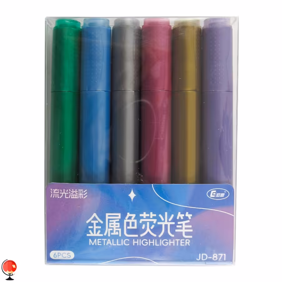 ماژیک هایلایتر متالیک 6 رنگ