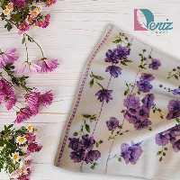 حوله دستی طرح سارا رنگ بنفش