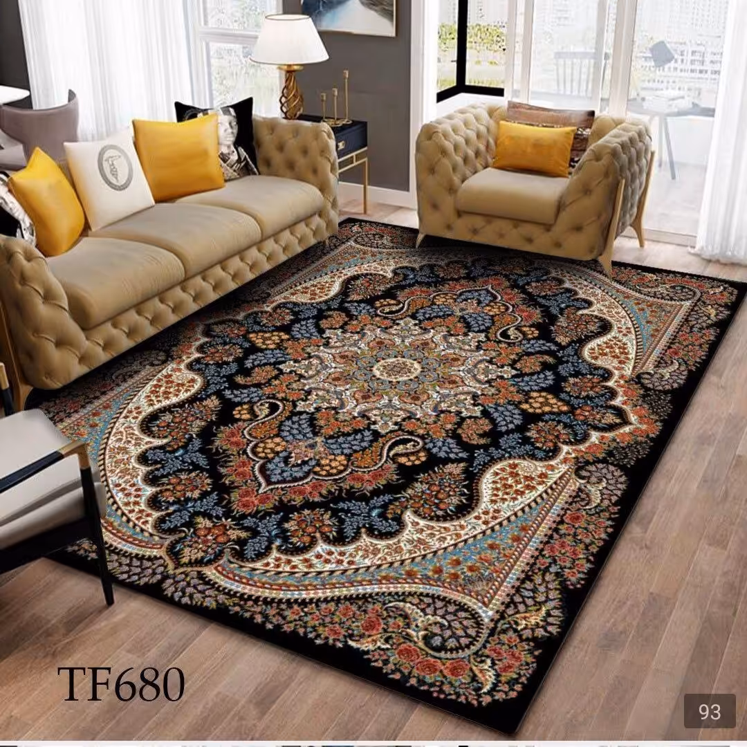 روفرشی مخمل شانل ترک کشدوزی شده با بهترین کیفیت دوخت و ثبات رنگ بسیار بالا کدtftf680