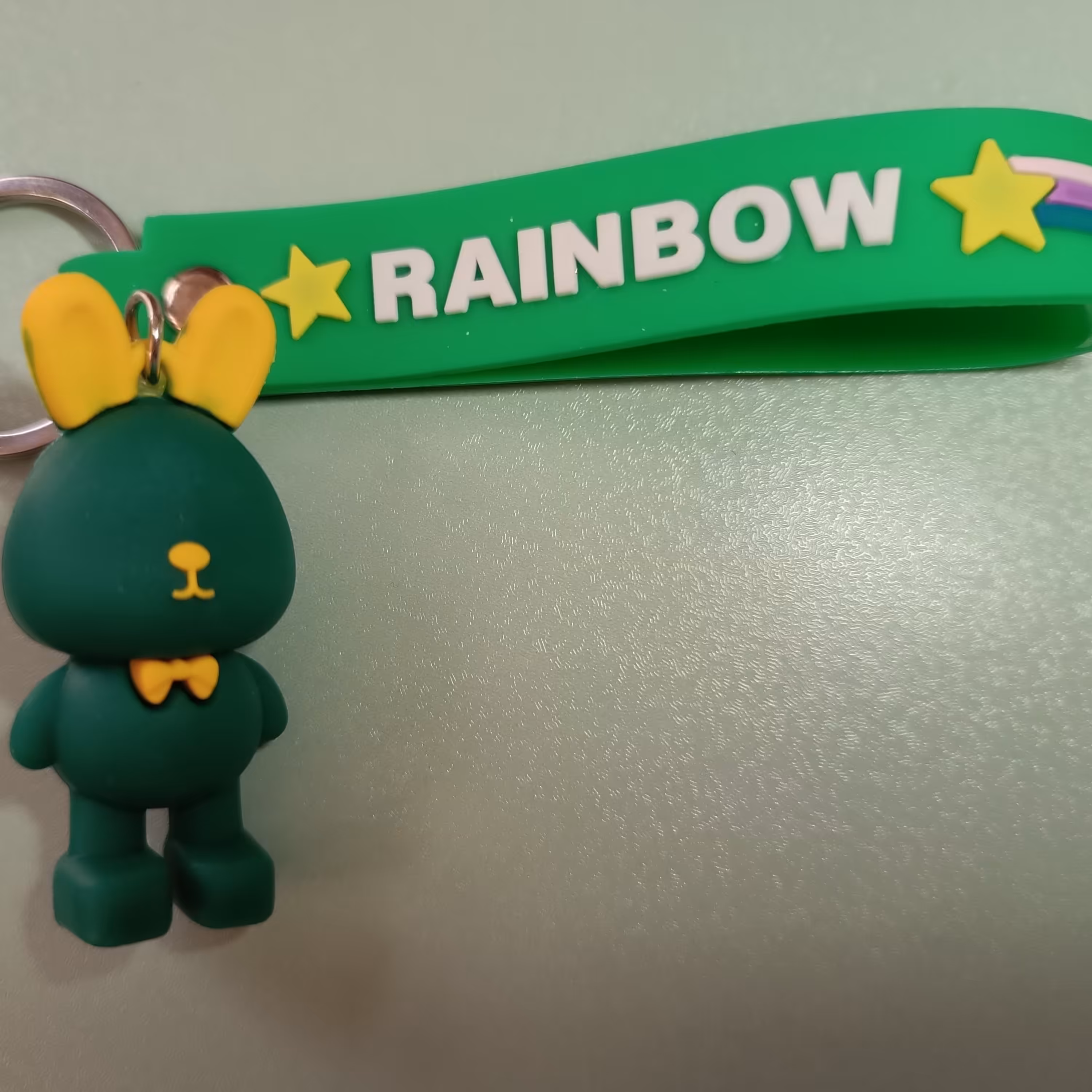 جا کلیدی سیلیکونی طرح خرگوش رنگ   سبز