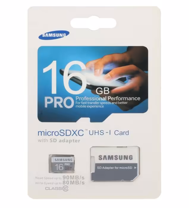کارت حافظه میکرو اس دی ایکس سی سامسونگ مدل UHS-I U1 کلاس 10 با سرعت 90 مگابایت در ثانیه به همراه آداپتور ظرفیت 16 گیگابایت
