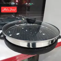 تابه گریل گرد چدنی گرانیتی ضد خش و رژیمی مارک  ام جی
