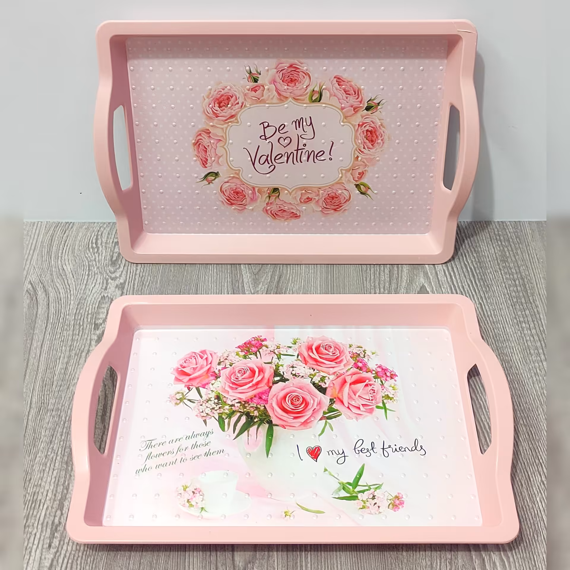 سینی پذیرایی مستطیل پلاستیکی سایز متوسط