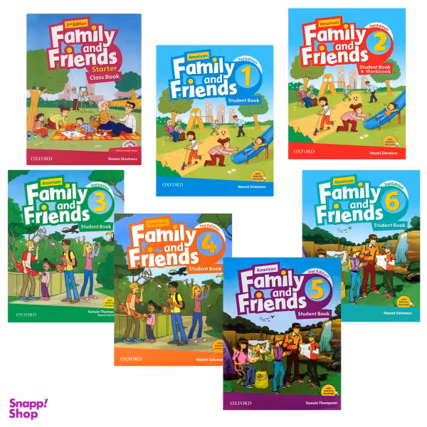 کتاب American Family and Friends 2nd اثر Naomi Simmons انتشارات هدف نوین 7 جلدی