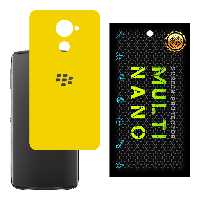 برچسب پوششی MultiNano مدل X-F1M-Yellow برای پشت موبایل بلک بری Dtek 60