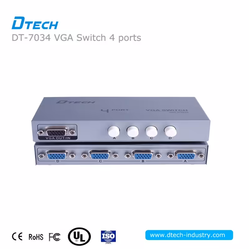 سوییچ VGA چهار پورت دیتک مدل DT-7034
